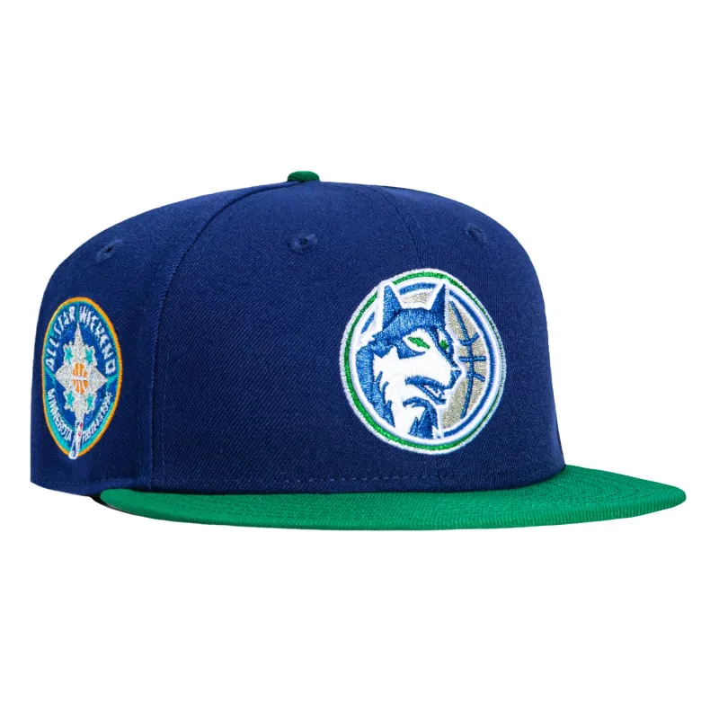 New Era 59Fifty Minnesota Timberwolves 1994 All Star Game Patch Hat - Royal, Kelly sold by Hat Club