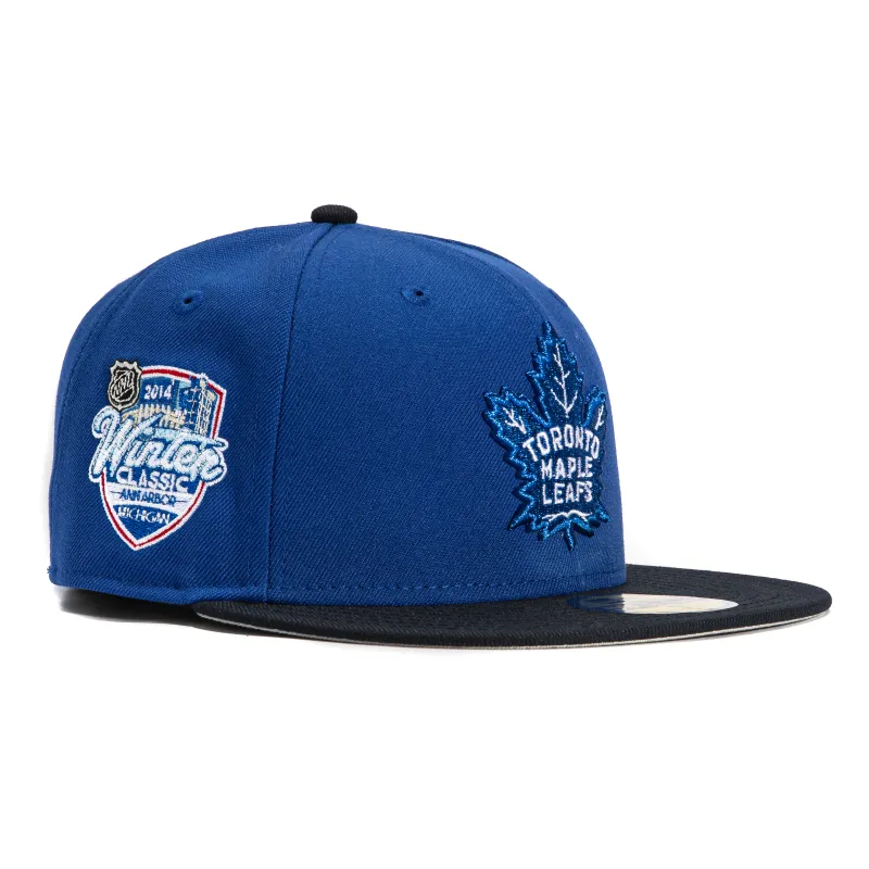 New Era 59Fifty Toronto Maple Leafs 2014 Winter Classic Patch Hat - Royal, Navy made by New Era