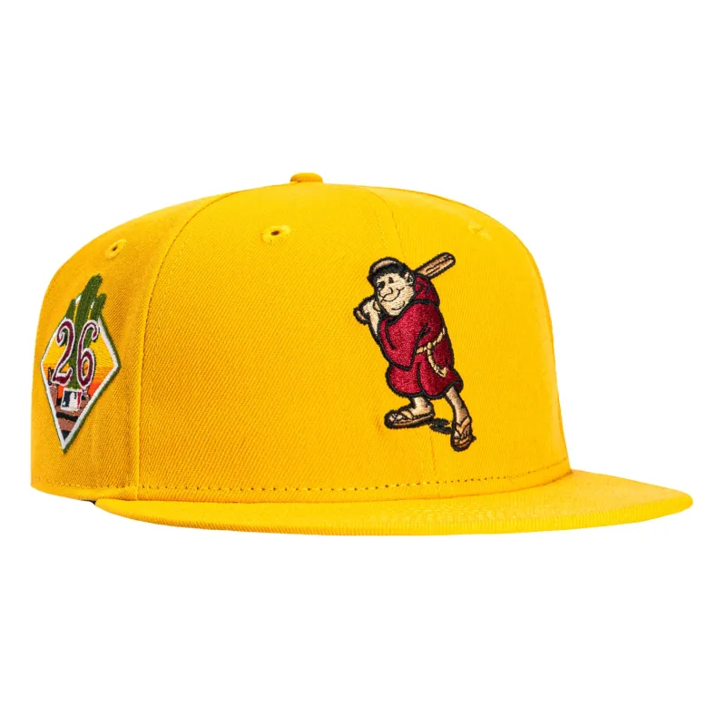 New Era 59Fifty San Diego Padres 2026 Arizona Spring Training Patch Swinging Friar Hat - Gold made by New Era