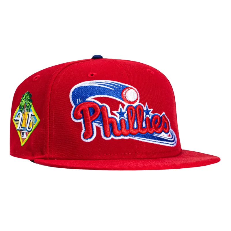 New Era 59Fifty Philadelphia Phillies 2026 Florida Spring Training Patch 1998 Alternate Hat - Red made by New Era