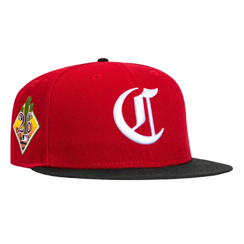New Era 59Fifty Cincinnati Reds 2026 Arizona Spring Training Patch Old English Hat - Red, Black made by New Era