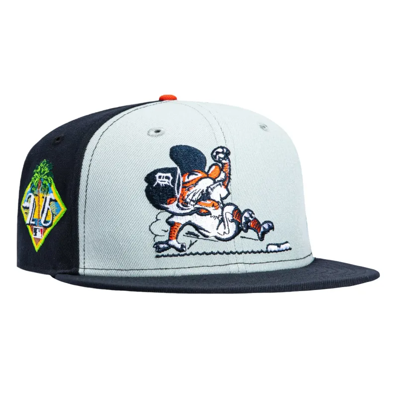 New Era 59Fifty Detroit Tigers 2026 Florida Spring Training Patch Rail Slide Hat - Grey, Navy made by New Era