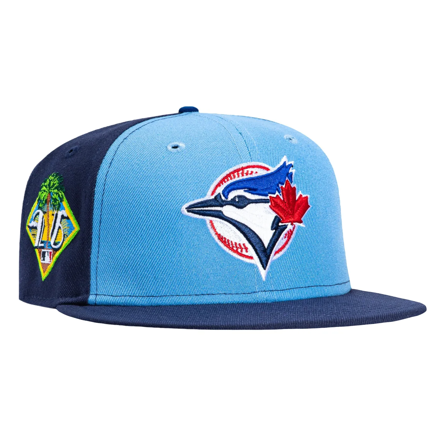 New Era 59Fifty Toronto Blue Jays 2026 Florida Spring Training Patch Rail Alternate Hat - Light Blue, Light Navy sold by Hat Club