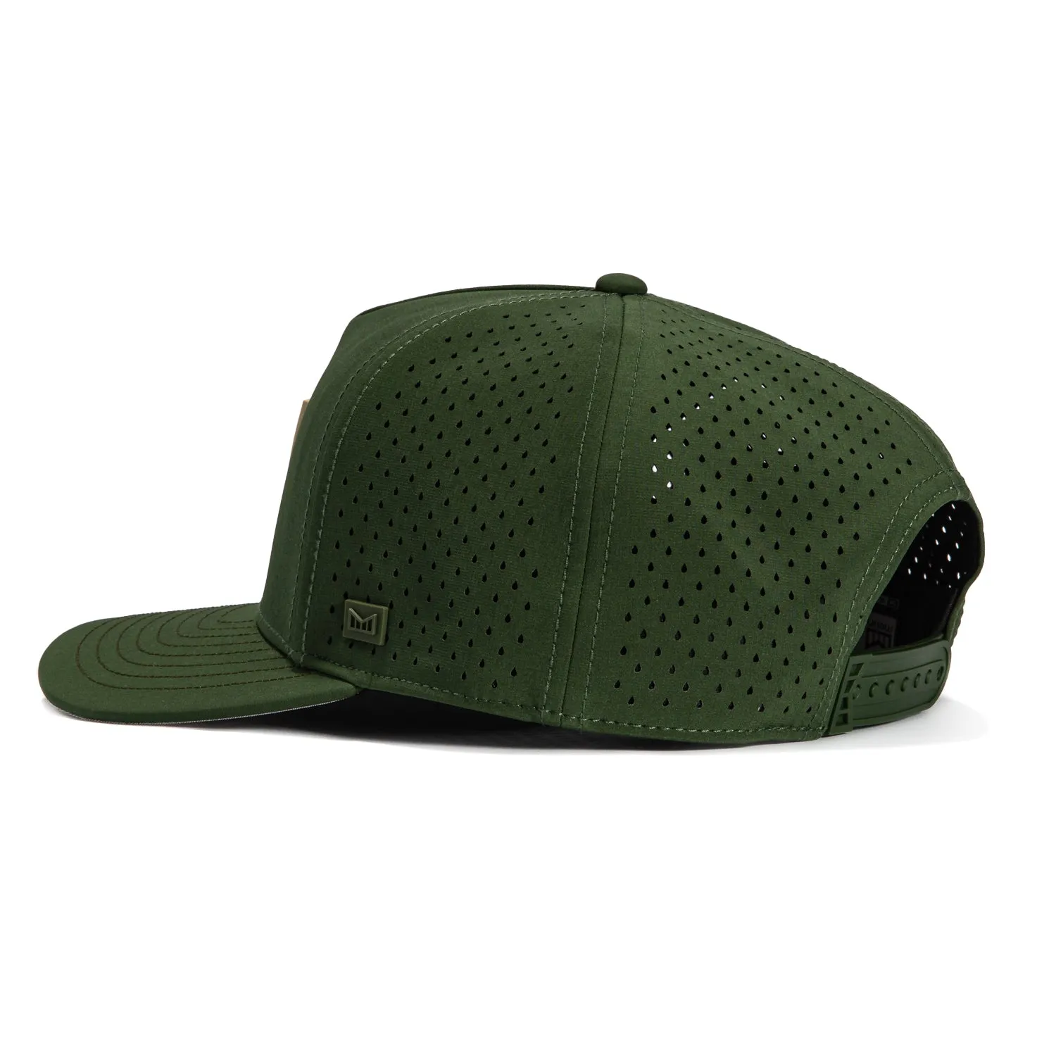 Melin Odysea Stacked Hydro Snapback Hat - Olive sold by Hat Club product image thumbnail 2