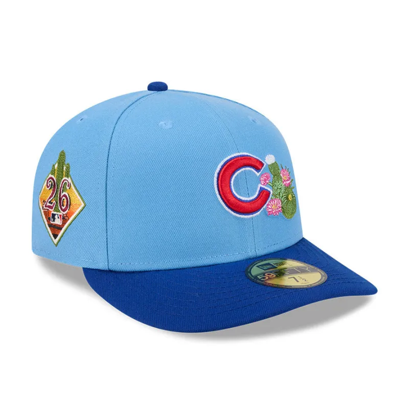 New Era 59Fifty Chicago Cubs 2026 Arizona Spring Training Pre-Curved Hat - Light Blue, Royal made by New Era