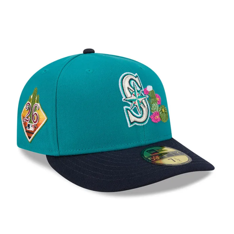 New Era 59Fifty Seattle Mariners 2026 Arizona Spring Training Pre-Curved Hat - Teal, Navy made by New Era