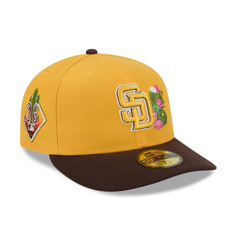 New Era 59Fifty San Diego Padres 2026 Arizona Spring Training Pre-Curved Hat - Gold, Brown sold by Hat Club