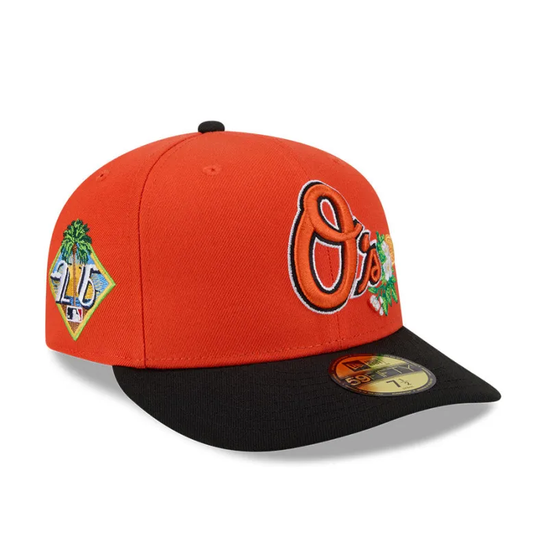 New Era 59Fifty Baltimore Orioles 2026 Florida Spring Training Pre-Curved Hat - Orange, Black made by New Era