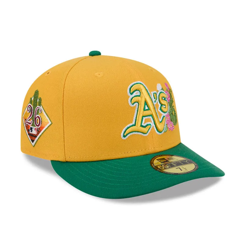 New Era 59Fifty Oakland Athletics 2026 Arizona Spring Training Pre-Curved Hat - Gold, Green made by New Era