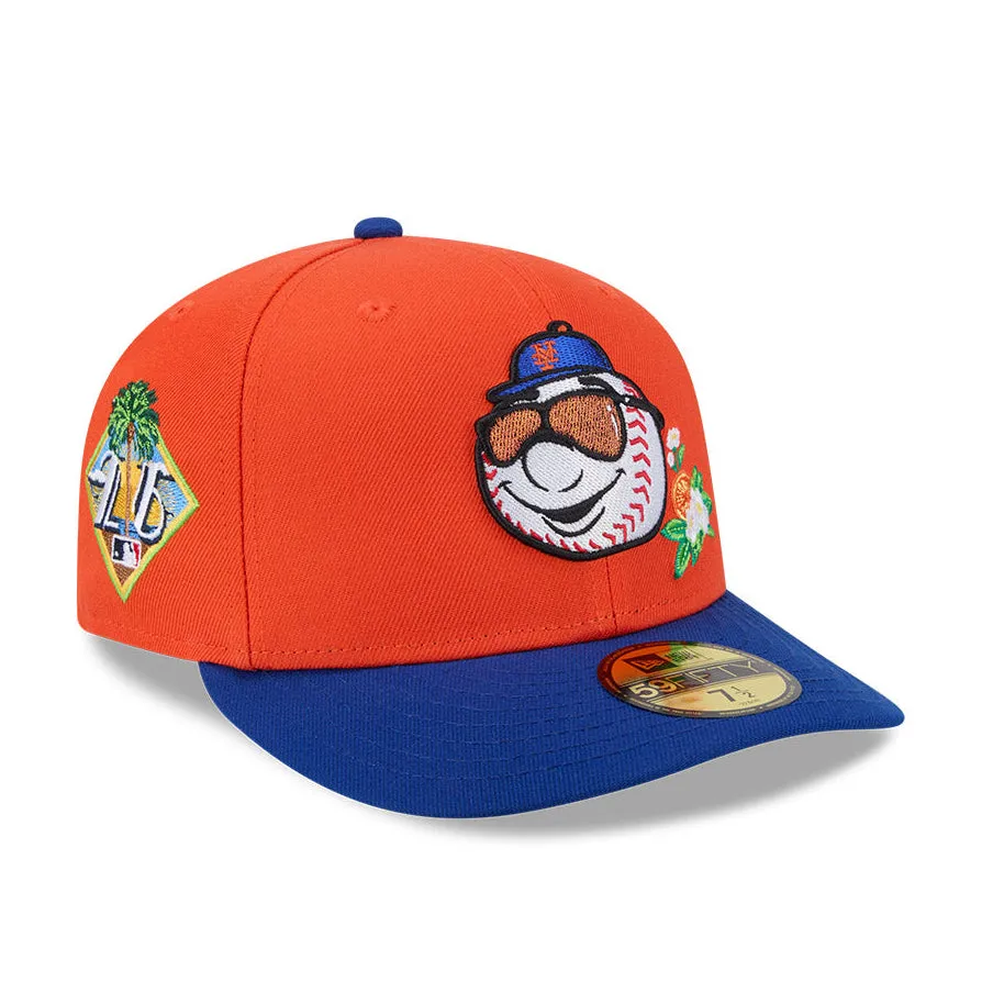 New Era 59Fifty New York Mets 2026 Florida Spring Training Pre-Curved Hat - Orange, Royal sold by Hat Club