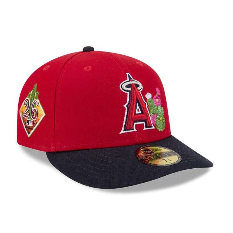 New Era 59Fifty Los Angeles Angels 2026 Arizona Spring Training Pre-Curved Hat - Red, Navy made by New Era