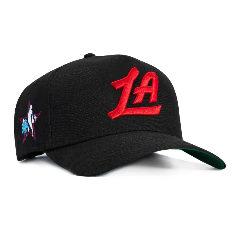 New Era 9Forty A-Frame Black Dome Los Angeles Clippers 2026 All Star Game Patch LA Snapback Hat - Black made by Hat Club