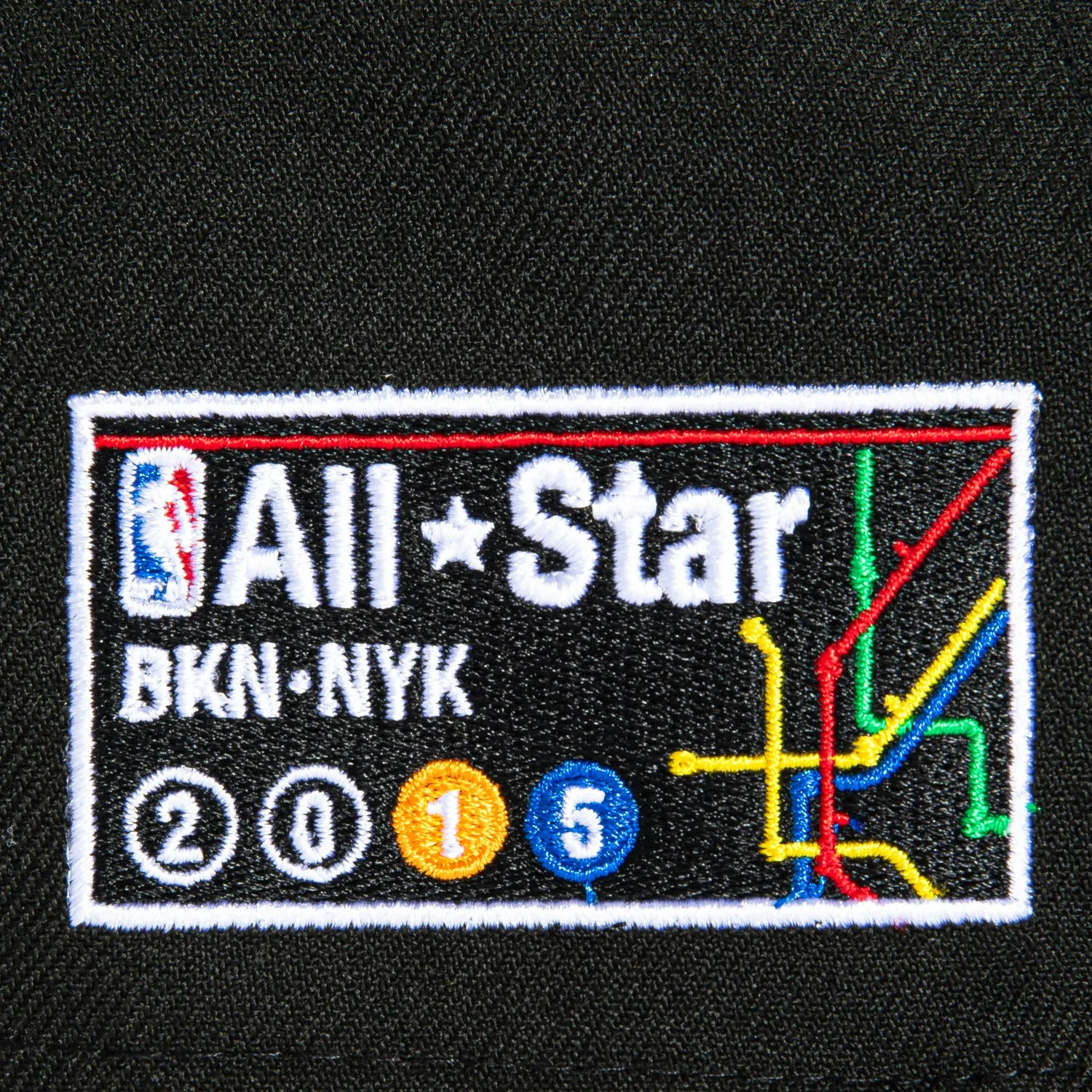 New Era 9Forty A-Frame Black Dome Brooklyn Nets 2015 All Star Game City Patch Arch Snapback Hat - Black sold by Hat Club product image thumbnail 4