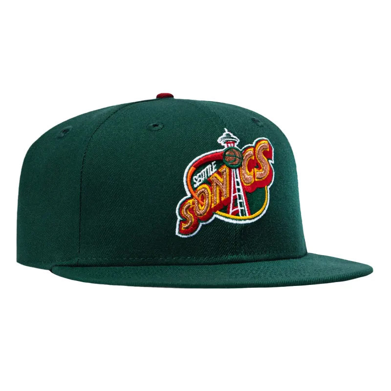 New Era 59Fifty Seattle Sonics 1975 Hat - Green sold by Hat Club