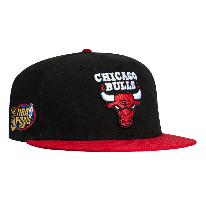 New Era 59Fifty Chicago Bulls 1998 NBA Finals Patch Hat - Black, Red made by New Era