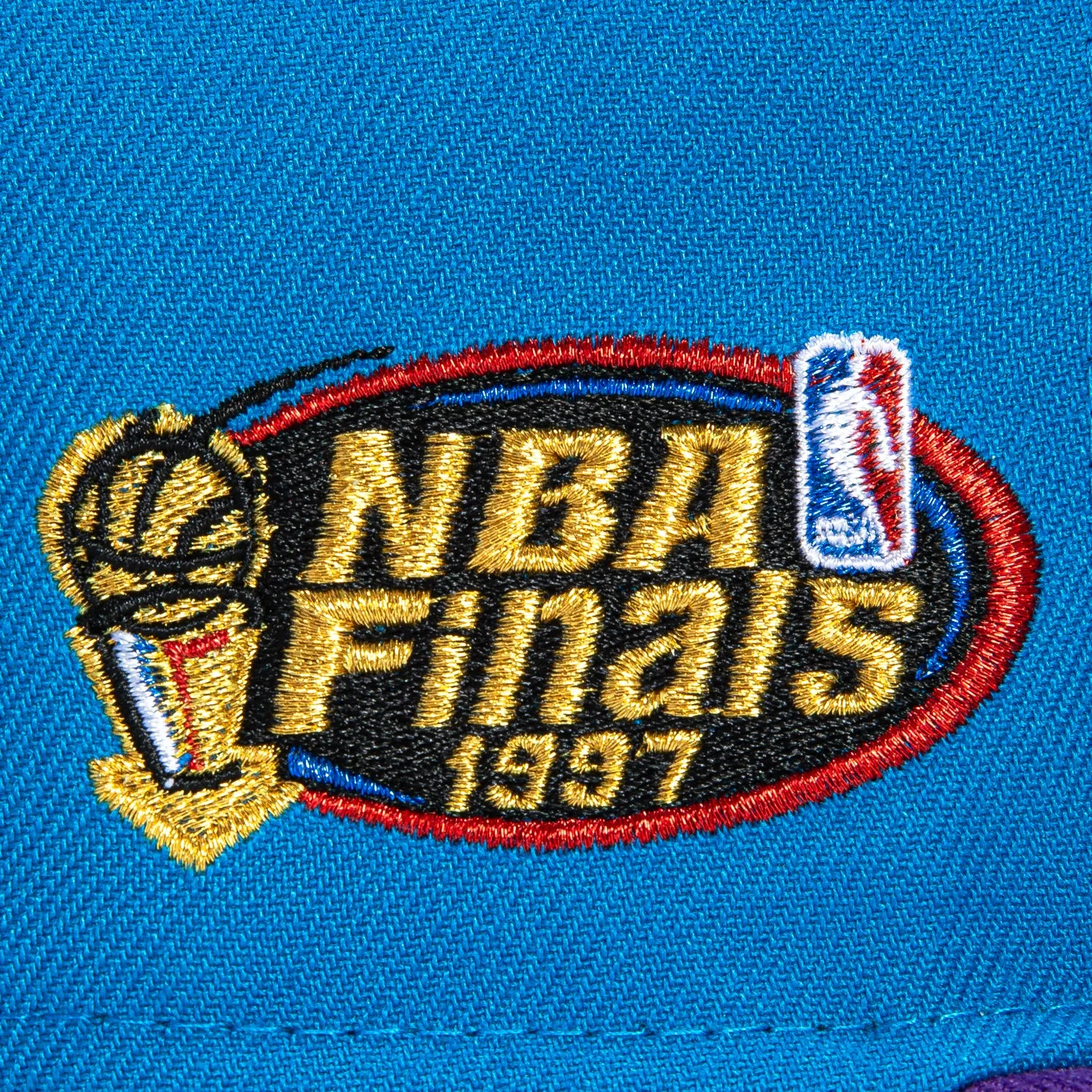 New Era 59Fifty Utah Jazz 1997 NBA Finals Patch Alternate Hat - Neon Blue, Purple sold by Hat Club product image thumbnail 5