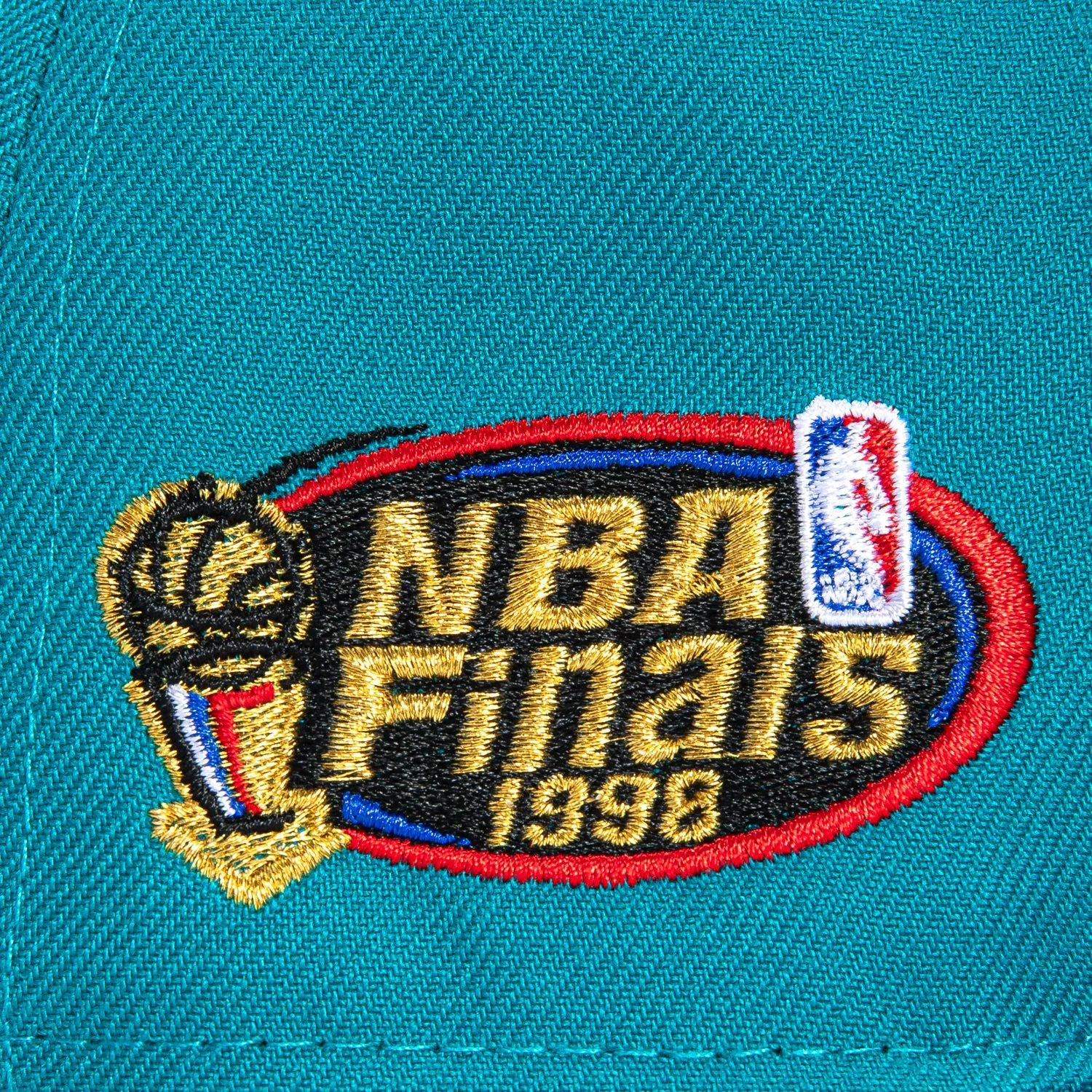 New Era 59Fifty Utah Jazz 1998 NBA Finals Patch Hat - Teal, Neon Blue sold by Hat Club product image thumbnail 5