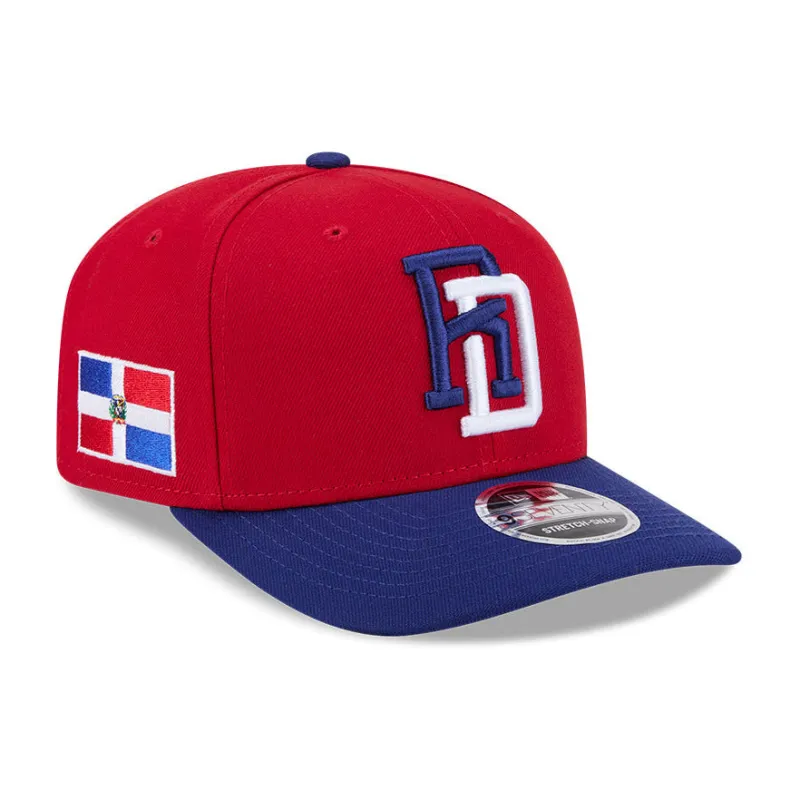 New Era 9Seventy Dominican Republic 2026 World Baseball Classic Dominican Republic Flag Patch Snapback Hat - Red, Royal made by New Era