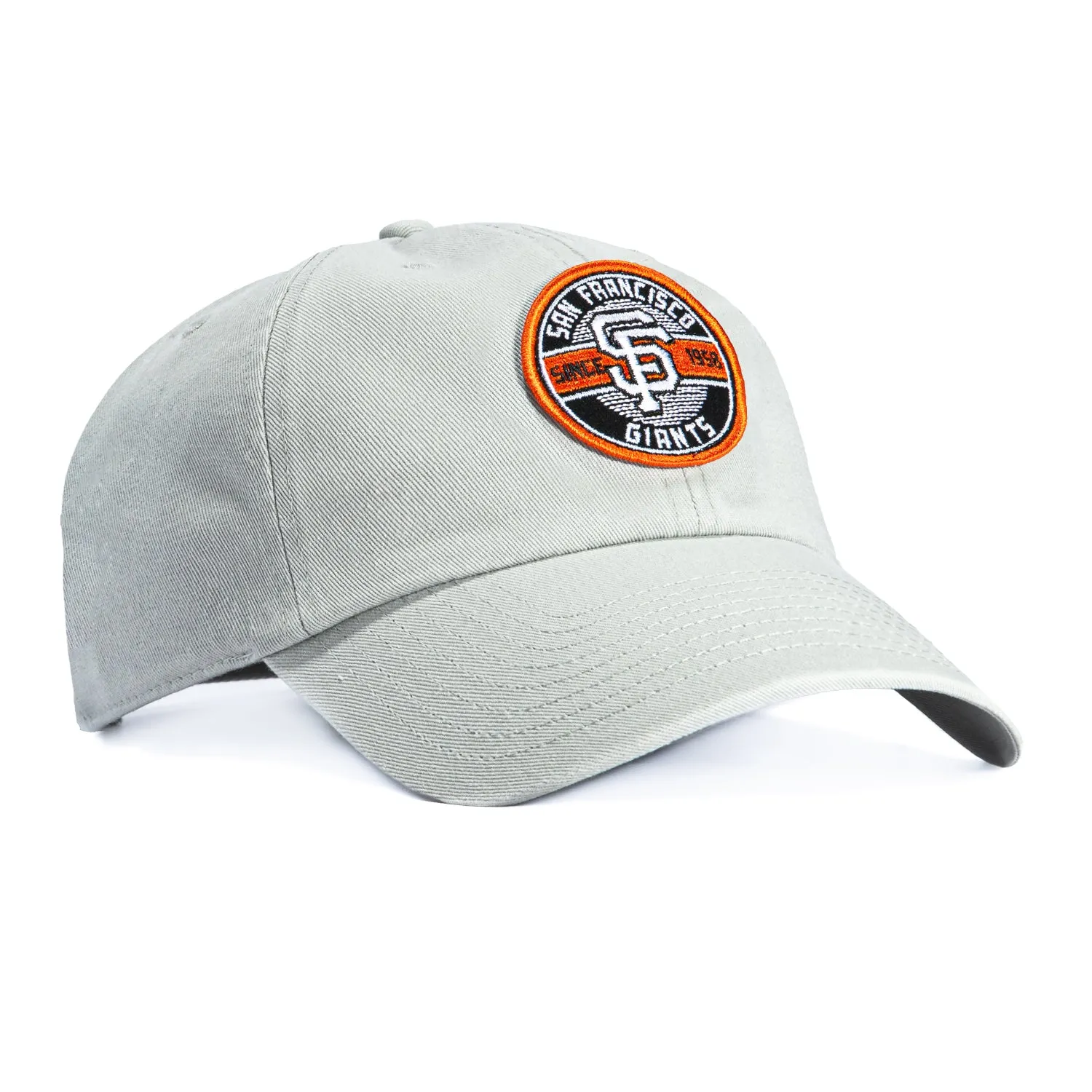 47 Brand Cleanup San Francisco Giants Circle Est. 1958 Patch Strapback Hat - Grey sold by Hat Club