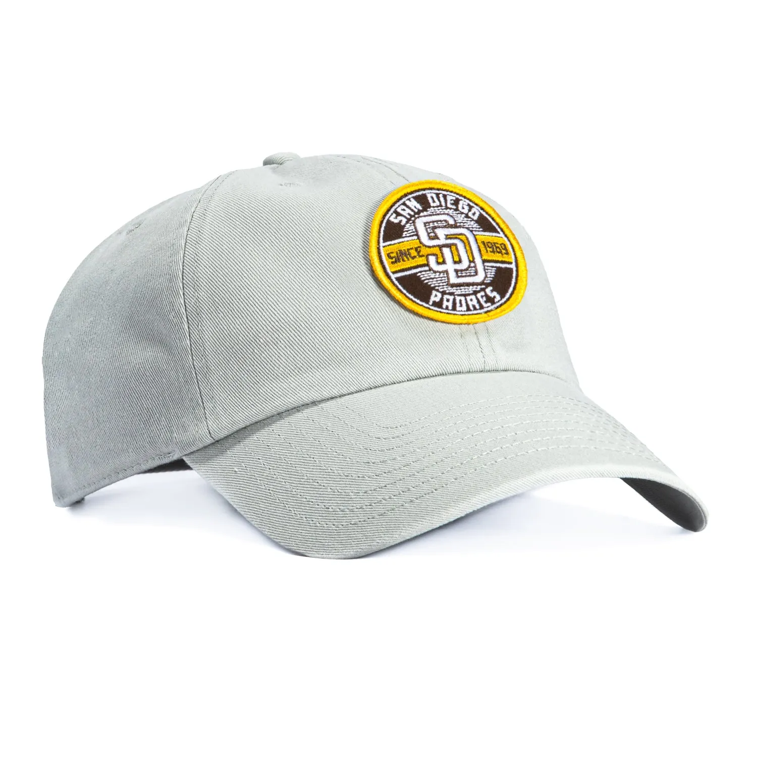 47 Brand Cleanup San Diego Padres Circle Est. 1969 Patch Strapback Hat - Grey sold by Hat Club