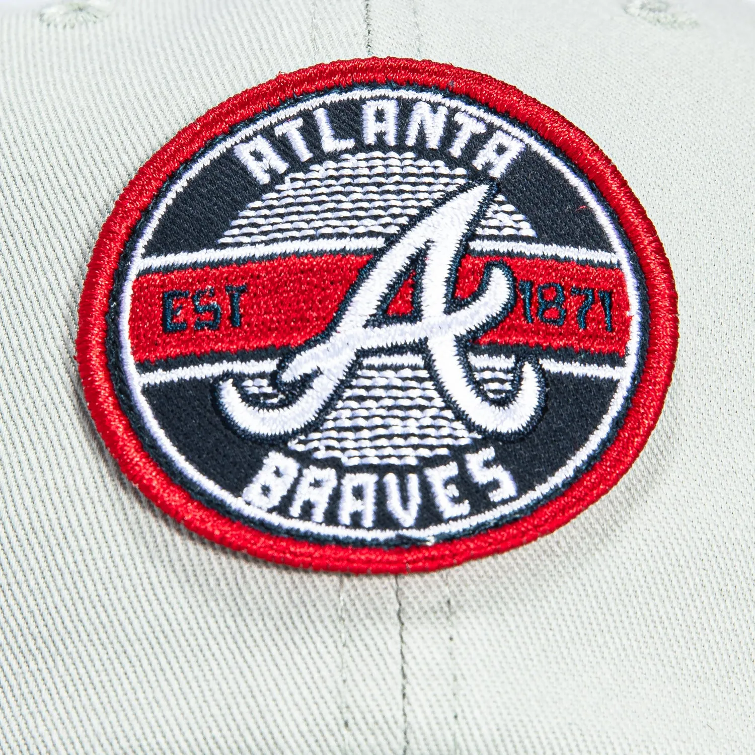 47 Brand Cleanup Atlanta Braves Circle Est. 1871 Patch Strapback Hat - Grey sold by Hat Club product image thumbnail 3