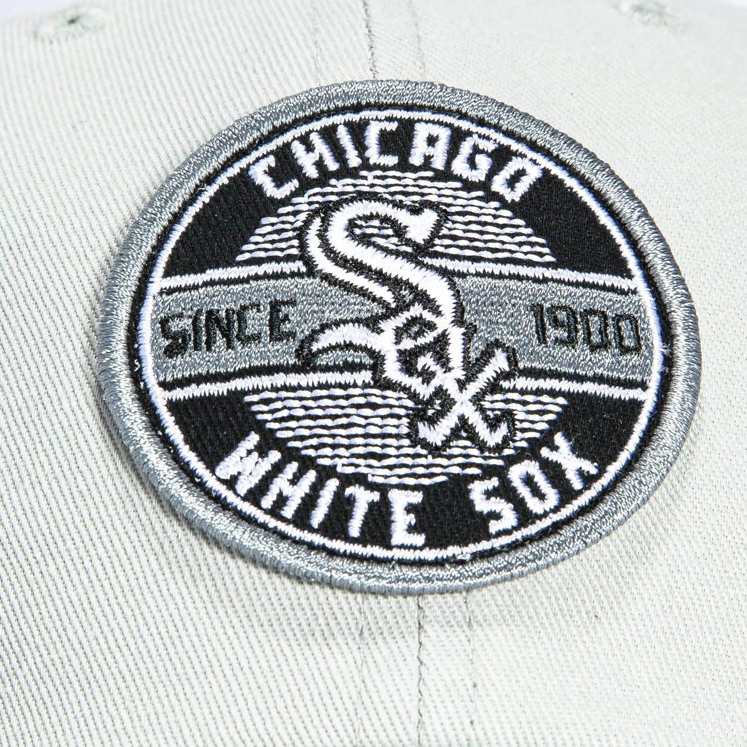 47 Brand Cleanup Chicago White Sox Circle Est. 1900 Patch Strapback Hat - Grey sold by Hat Club product image thumbnail 3