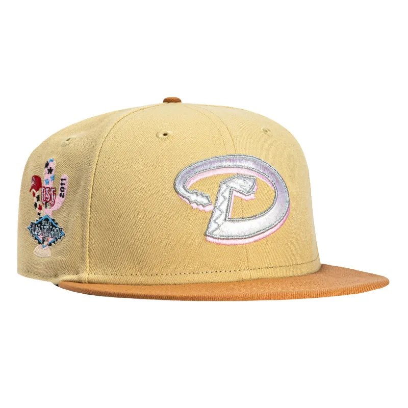 New Era 59Fifty Arizona Diamondbacks 2011 All Star Game Patch D Hat - Tan, Khaki sold by Hat Club