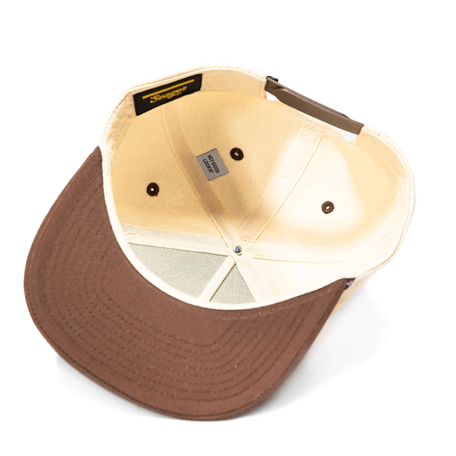 Seager Los Rios Twill Snapback Hat - Tan, Brown sold by Hat Club product image thumbnail 2