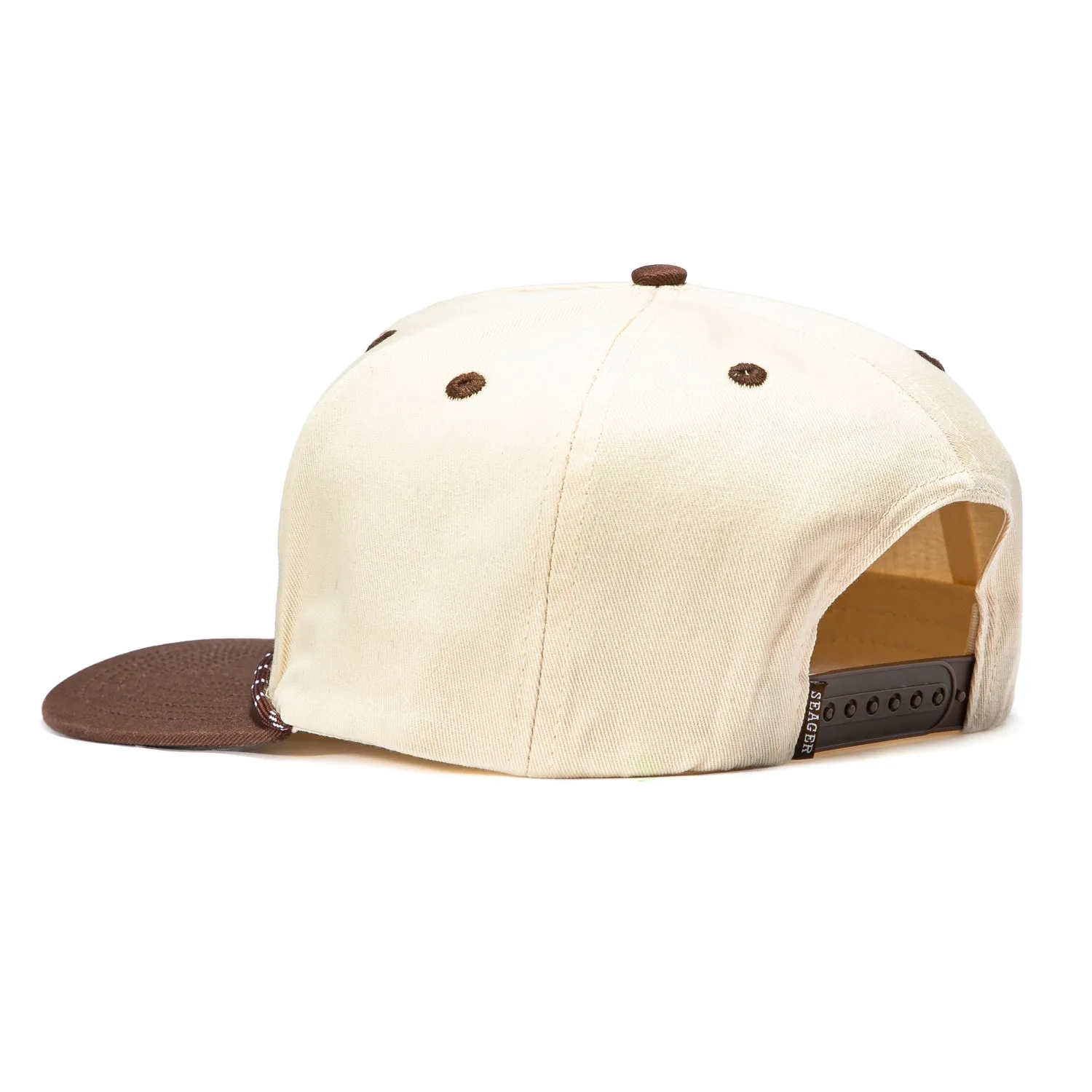 Seager Los Rios Twill Snapback Hat - Tan, Brown sold by Hat Club product image thumbnail 3