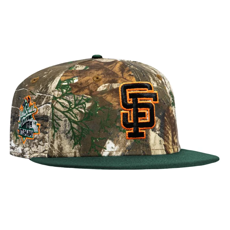 New Era 59Fifty San Francisco Giants 1989 World Series Patch Hat - Realtree, Green sold by Hat Club