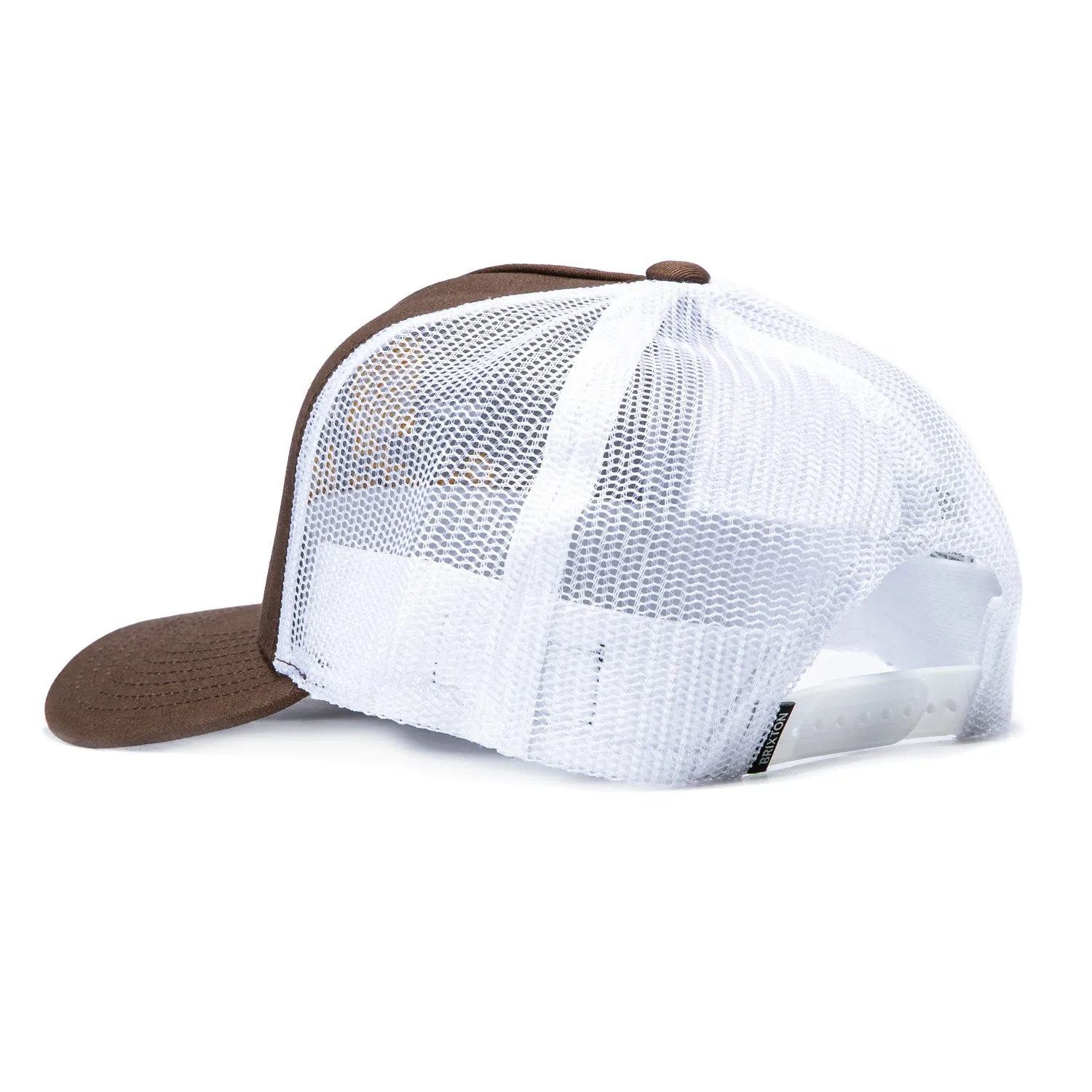 Brixton Tolman C MP Snapback Trucker Hat - White, Brown sold by Hat Club product image thumbnail 2
