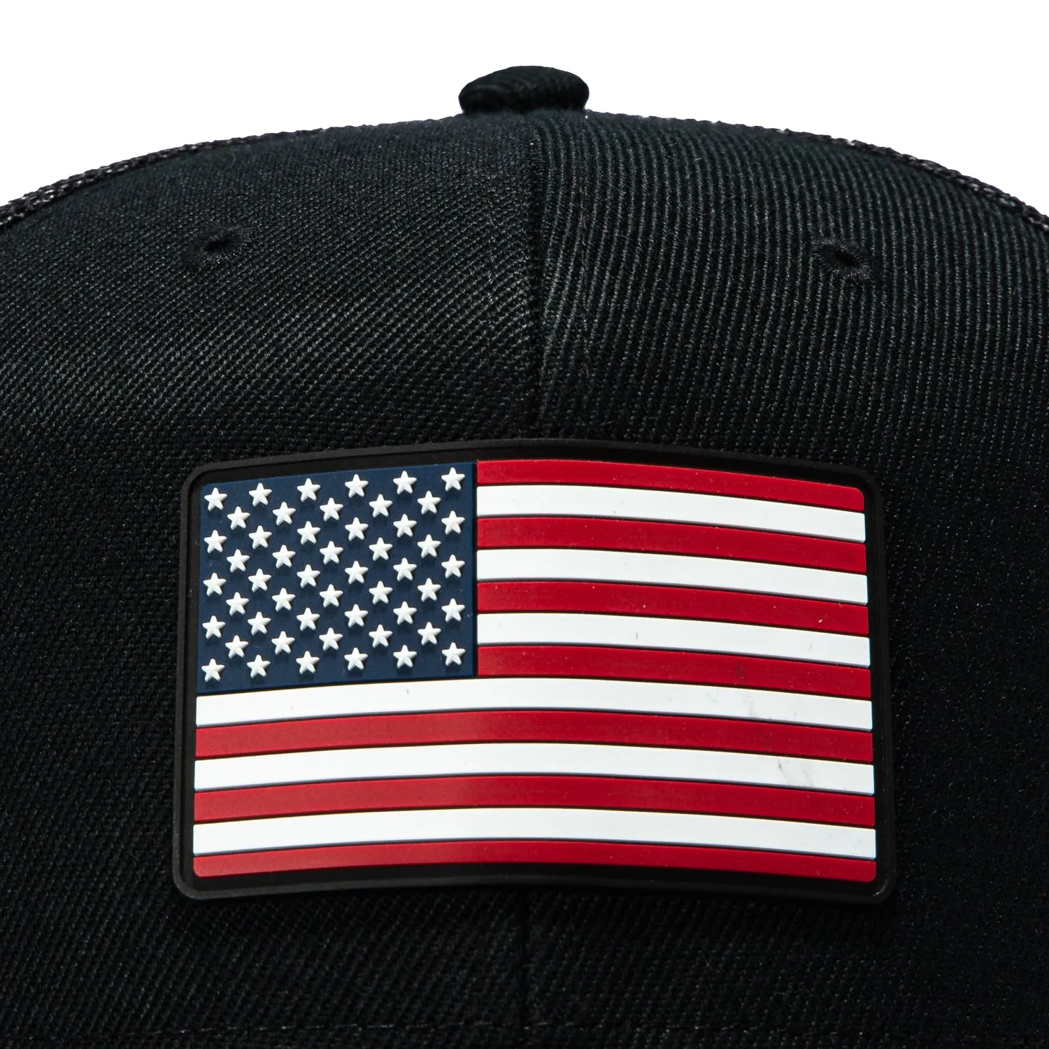 Branded Bills Old Glory Trucker Snapback Curved Hat - Black sold by Hat Club product image thumbnail 3