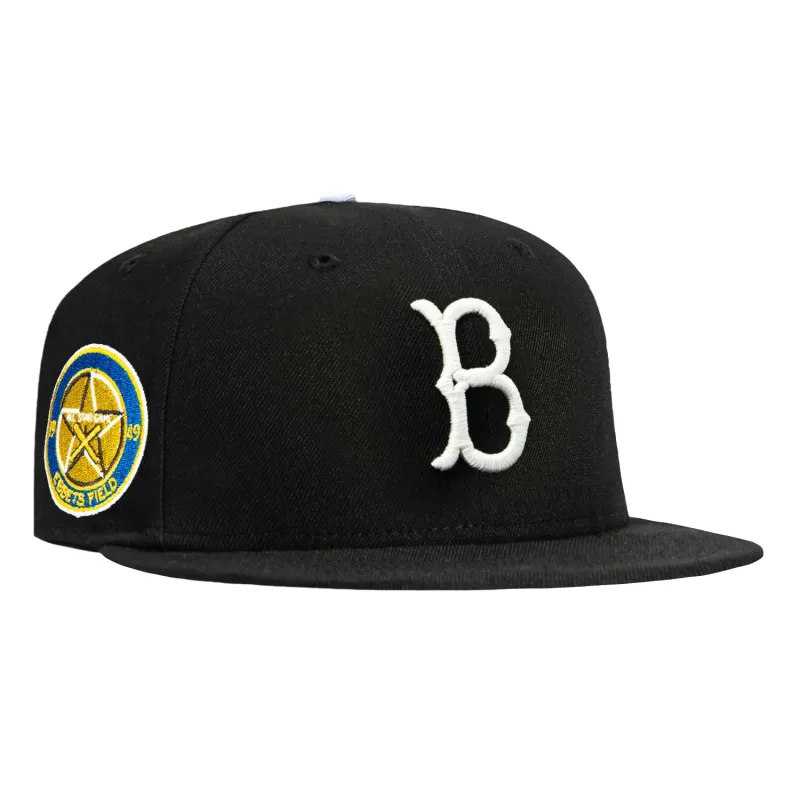 New Era 59Fifty Brooklyn Dodgers 1949 All Star Game Patch Hat - Black sold by Hat Club