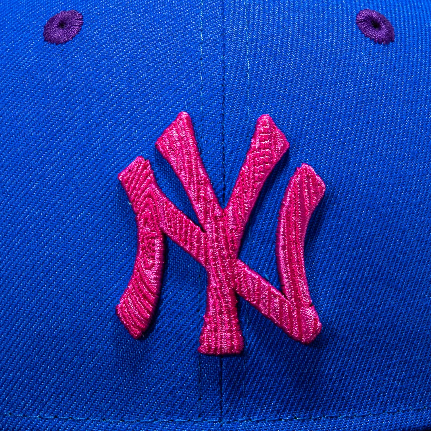New Era 59Fifty New York Yankees Script Patch Hat - Royal, Brown, Magenta sold by Hat Club product image thumbnail 4