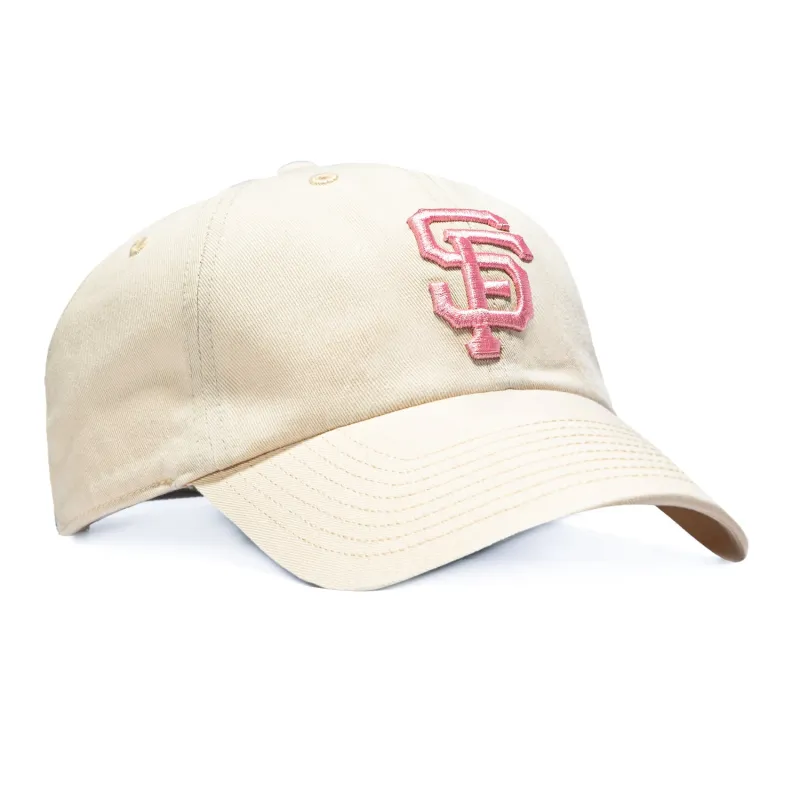 47 Brand Cleanup San Francisco Giants Strapback Hat - Stone, Pink sold by Hat Club