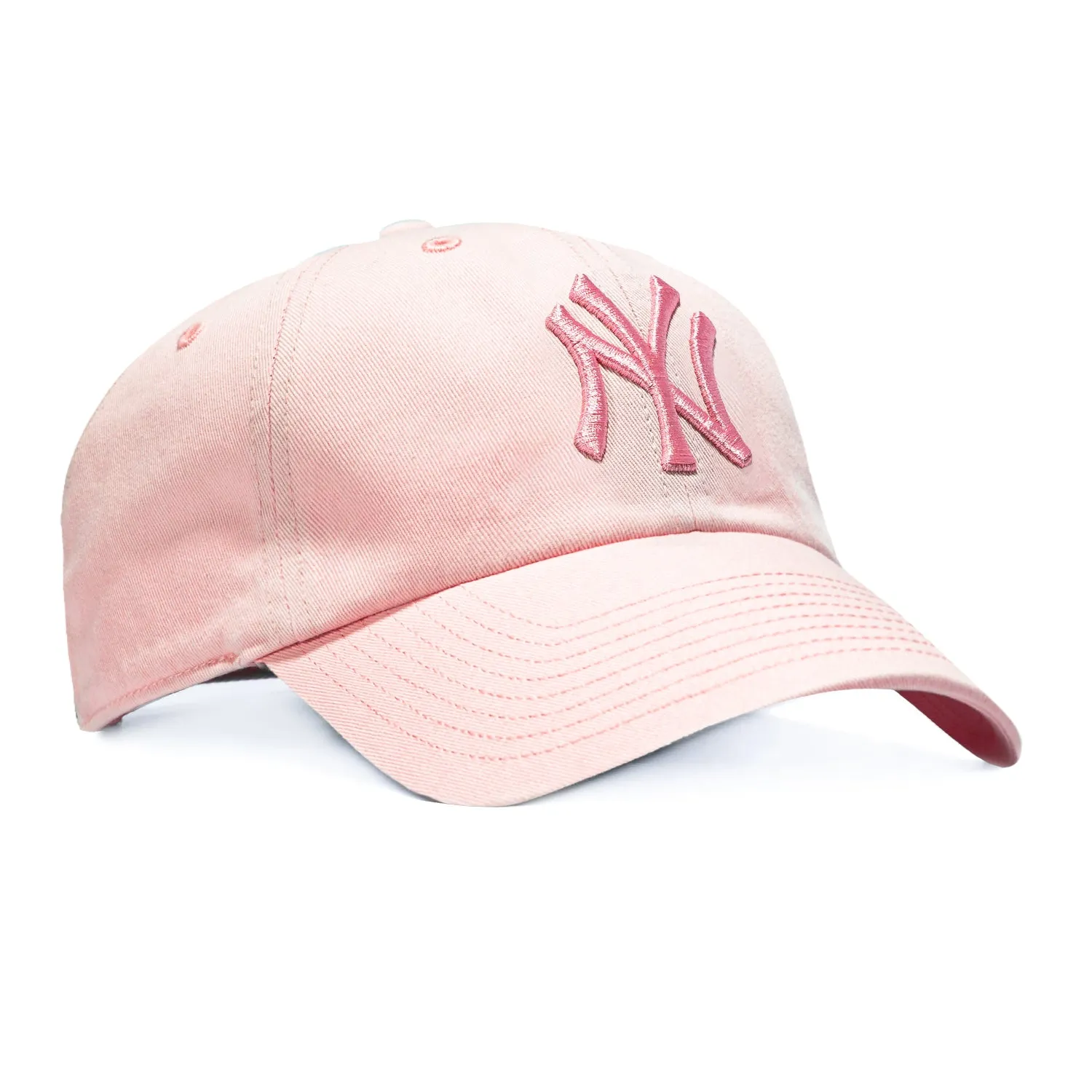 47 Brand Cleanup New York Yankees Strapback Hat - Pink, Pink sold by Hat Club
