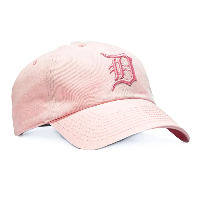 47 Brand Cleanup Detroit Tigers Strapback Hat - Pink, Pink sold by Hat Club