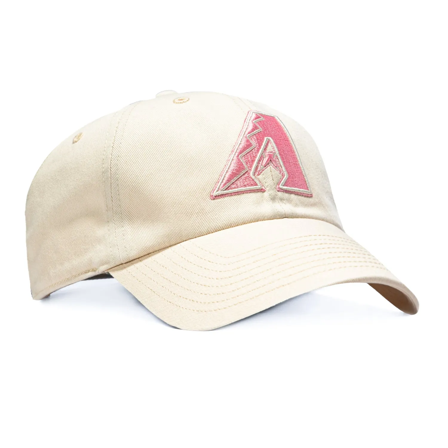 47 Brand Cleanup Arizona Diamondbacks Strapback Hat - Stone, Pink sold by Hat Club