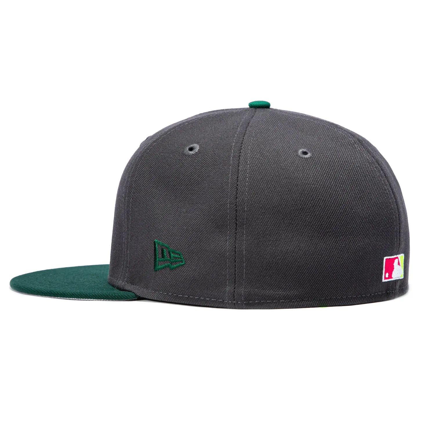 New Era 59Fifty Citrus Atlanta Braves 1999 World Series Patch Hat - Graphite, Green sold by Hat Club product image thumbnail 3