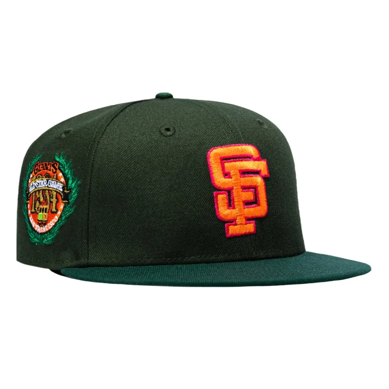 New Era 59Fifty Citrus San Francisco Giants 1984 All Star Game Patch Hat - Green, Orange sold by Hat Club