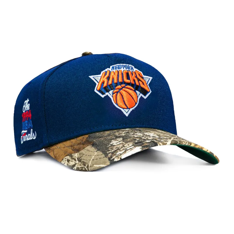 New Era 9Forty A-Frame New York Knicks 1994 NBA Finals Patch Snapback Hat - Royal, Realtree made by New Era