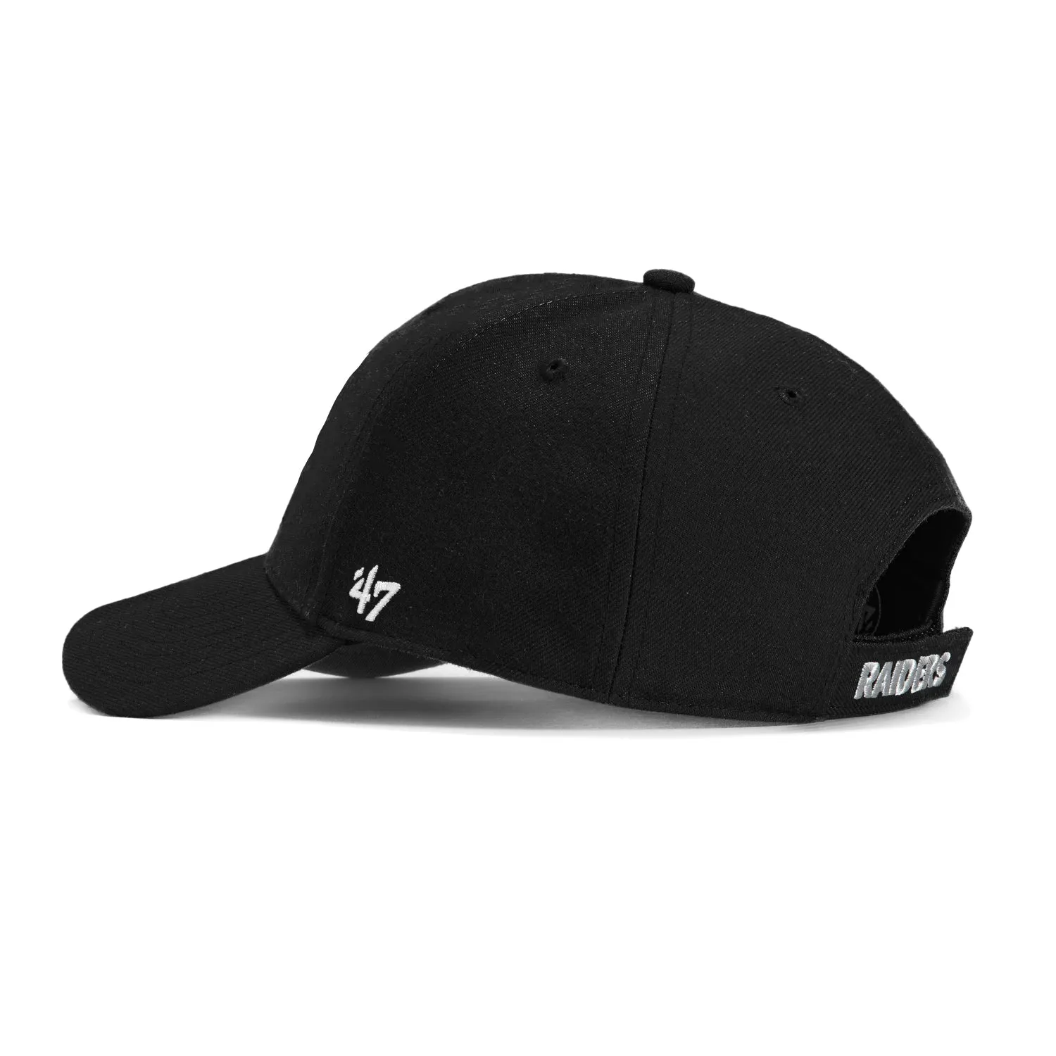 47 Brand Oakland Raiders MVP Adjustable Velcro Hat - Black sold by Hat Club product image thumbnail 2
