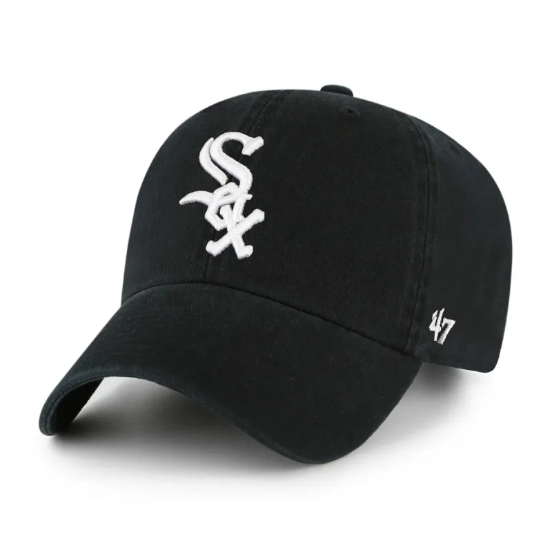 47 Brand Chicago White Sox Cleanup Adjustable Hat - Black made by 47