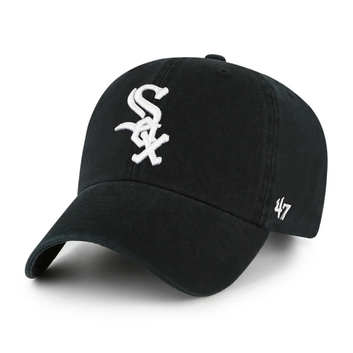 47 Brand Chicago White Sox Cleanup Adjustable Hat - Black sold by Hat Club