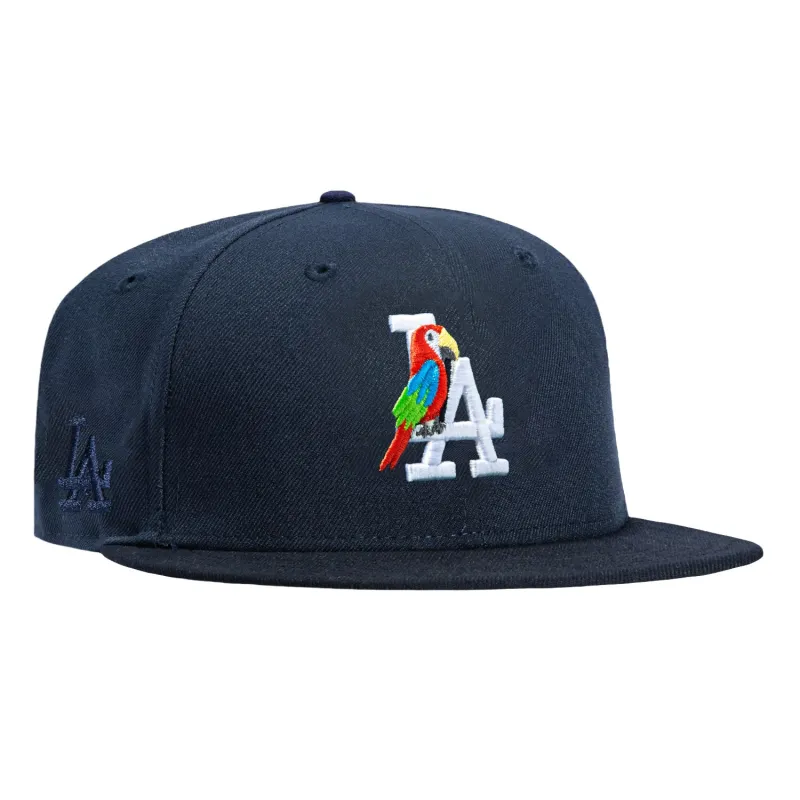 New Era 59Fifty Los Angeles Dodgers Logo Patch Perico Hat - Navy, Black sold by Hat Club