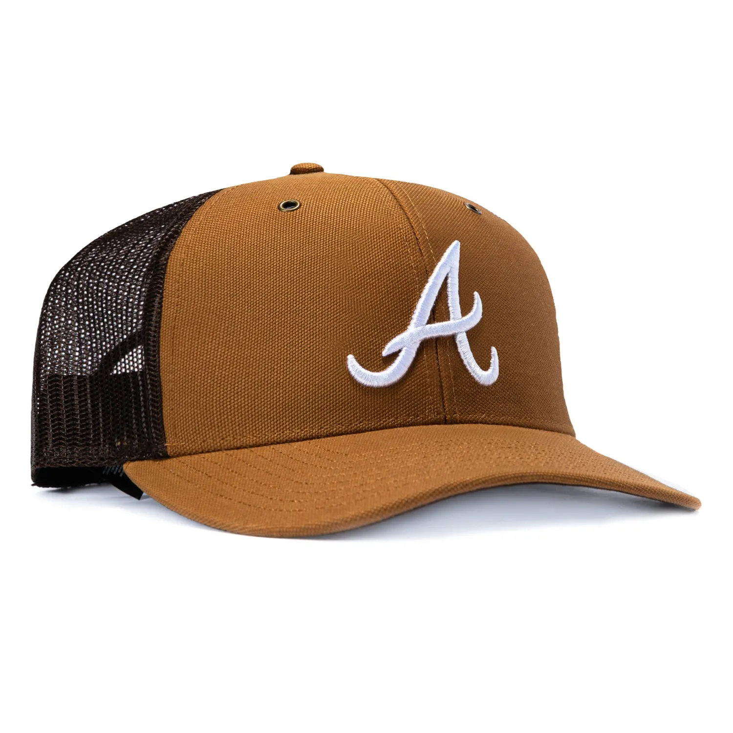 47 Brand x Carhartt Trucker Atlanta Braves Adjustable Snapback Hat - Brown sold by Hat Club