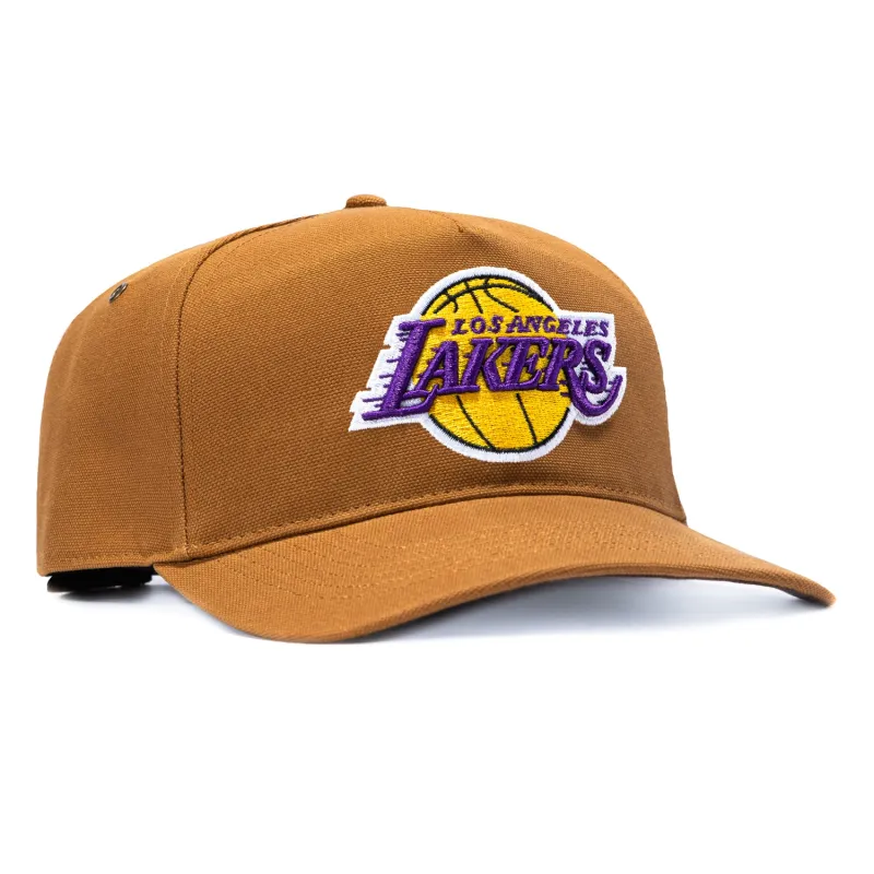 47 Brand x Carhartt Hitch Los Angeles Lakers Adjustable Snapback Hat - Brown sold by Hat Club