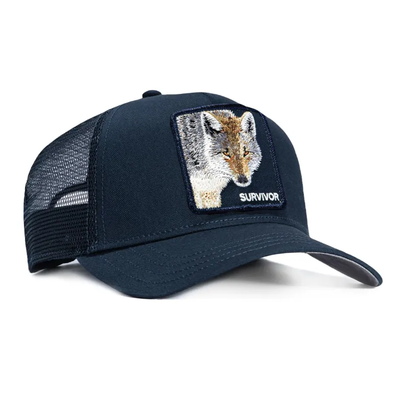 Goorin Bros Survivor Adjustable Snapback Trucker Hat - Navy sold by Hat Club