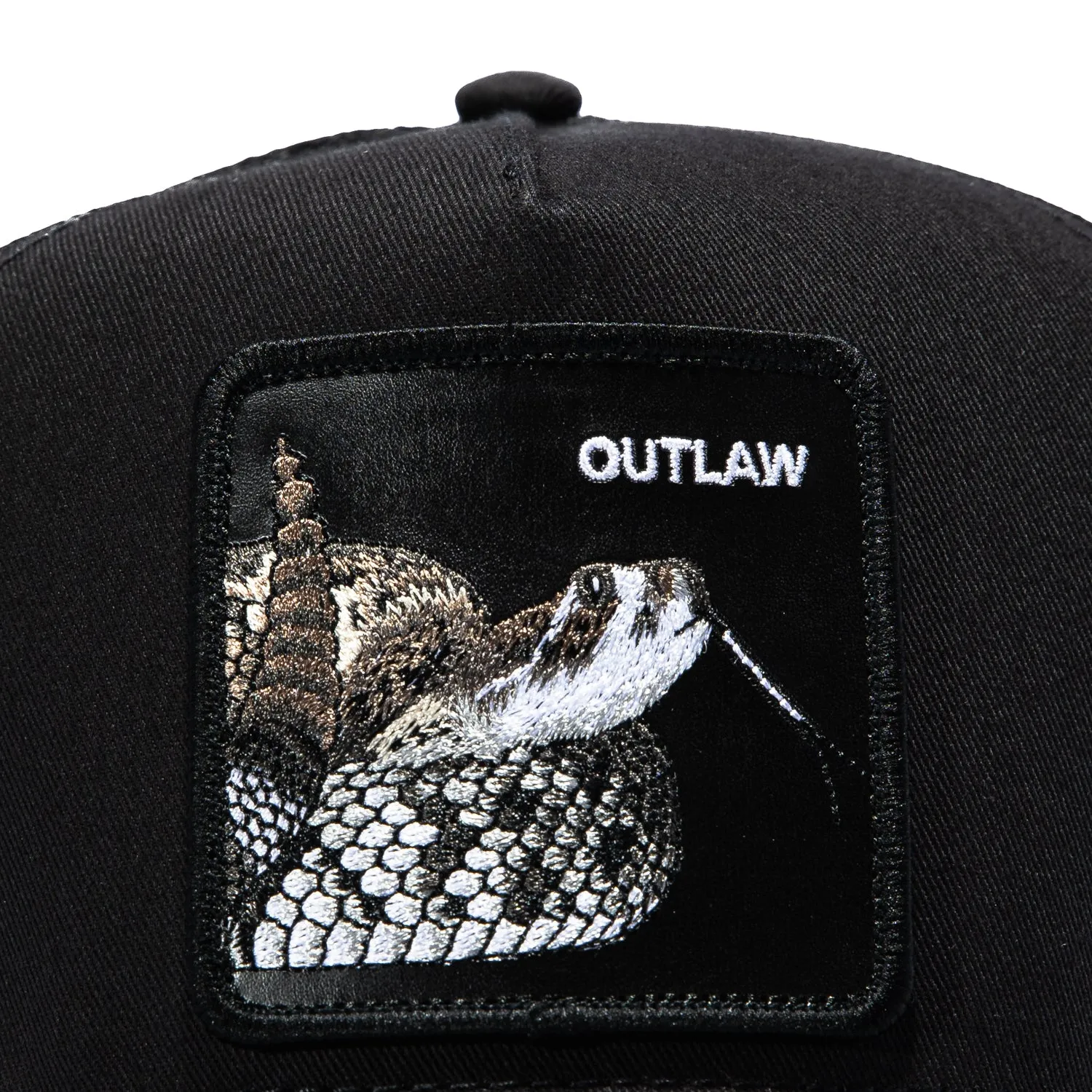 Goorin Bros Outlaw Rattle Snake Adjustable Snapback Trucker Hat - Black sold by Hat Club product image thumbnail 3