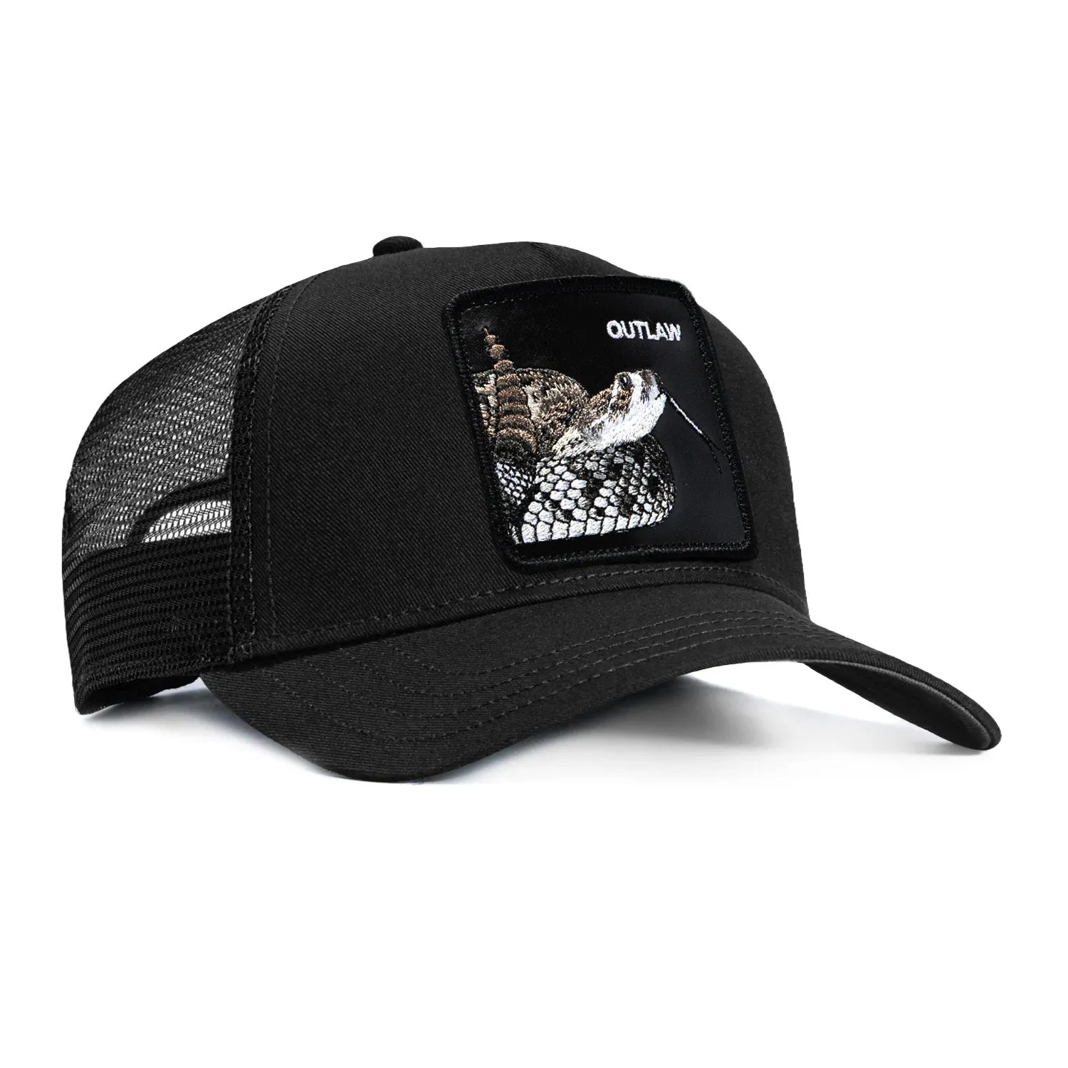 Goorin Bros Outlaw Rattle Snake Adjustable Snapback Trucker Hat - Black sold by Hat Club